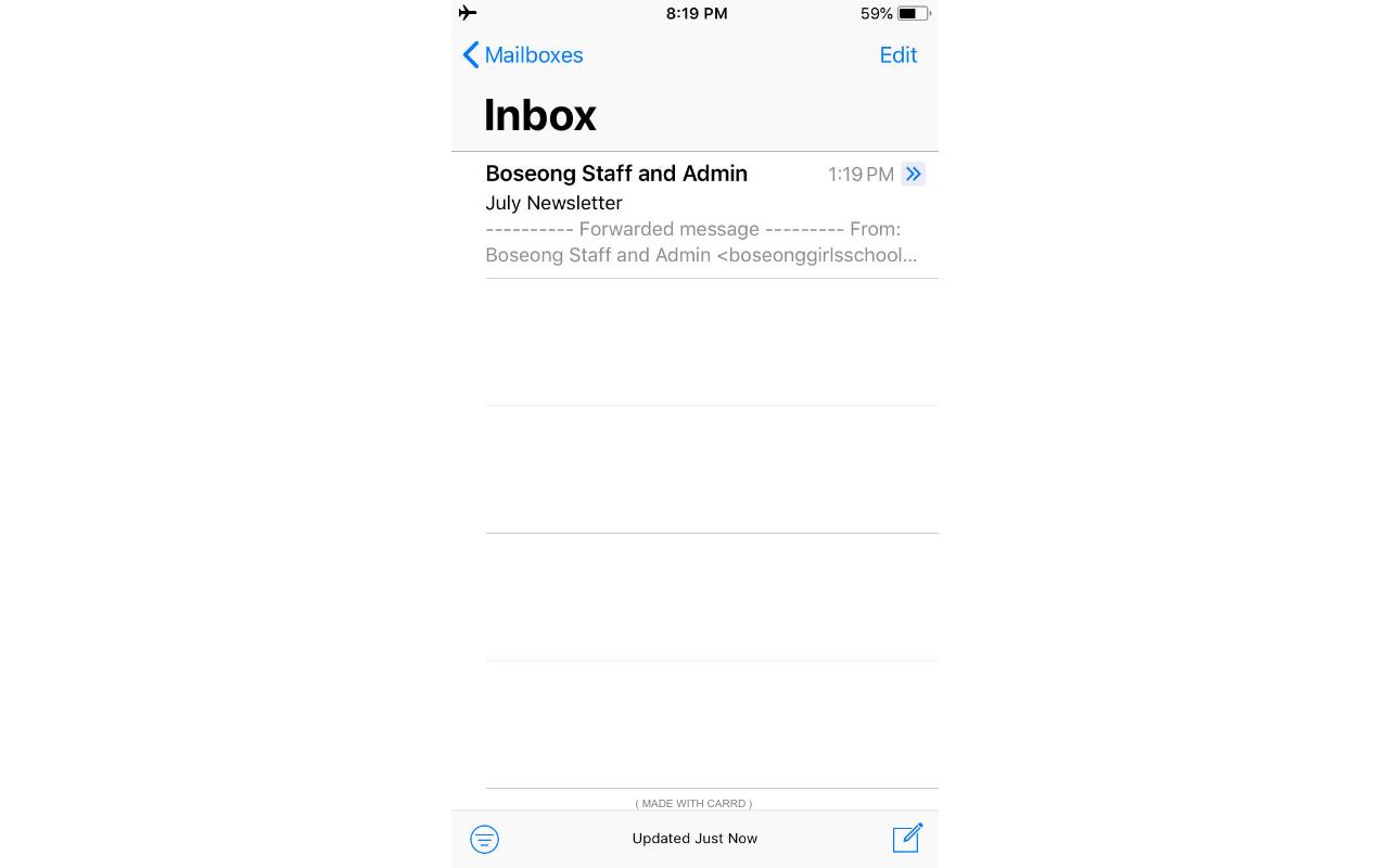 Carrd profile picture for @mailbox